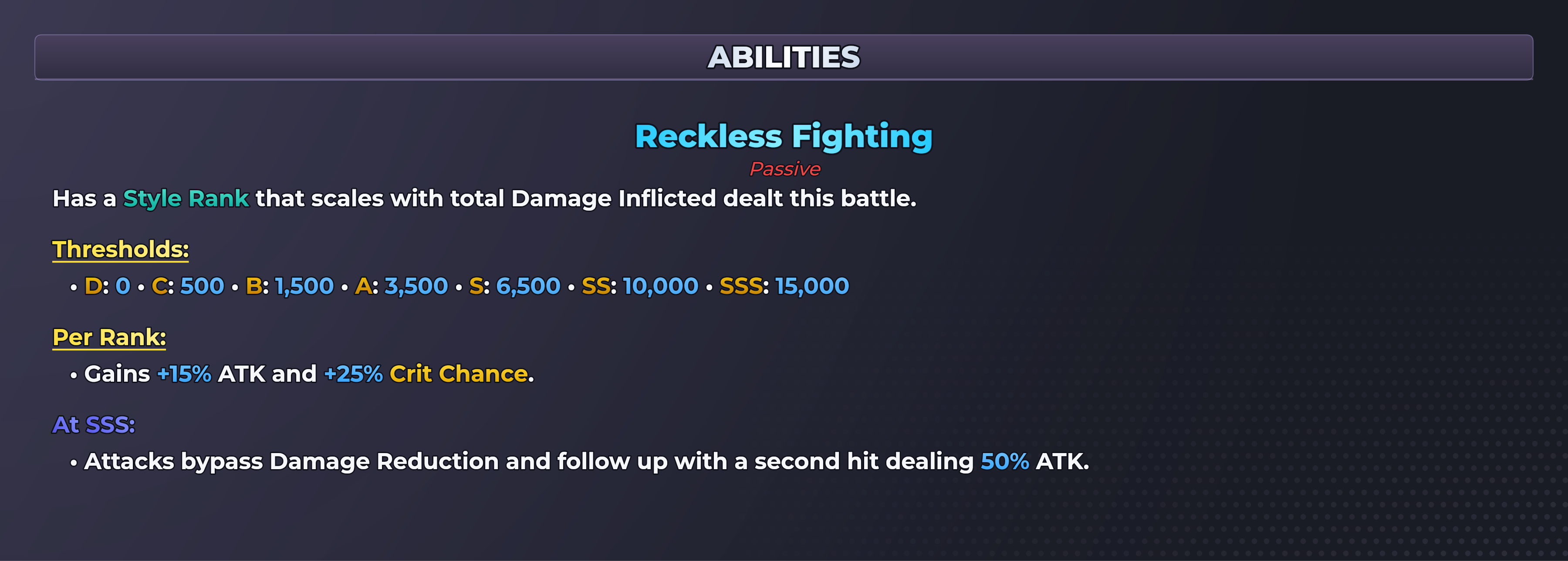 Dante abilities