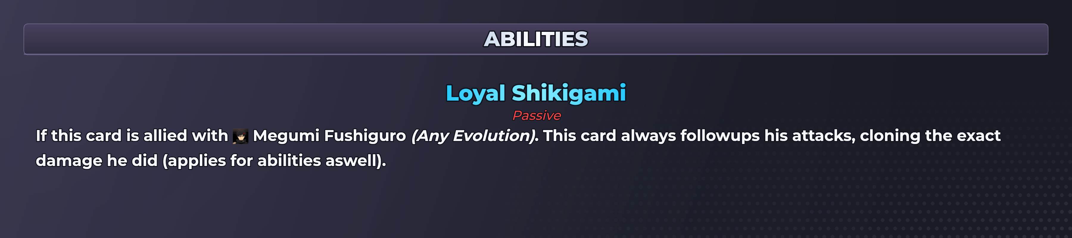 Divine Dog (Black) abilities