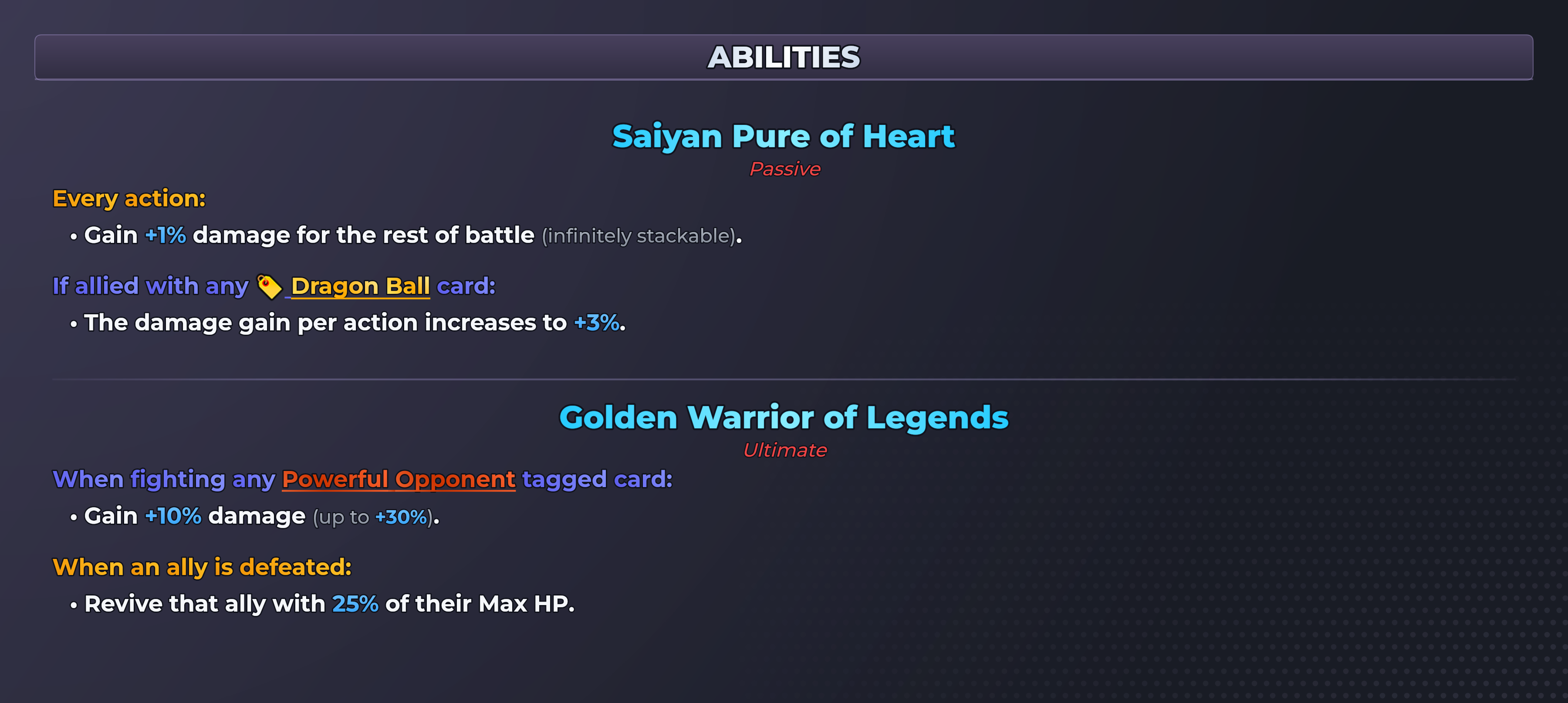 Son Goku (Awoken Super Saiyajin) abilities