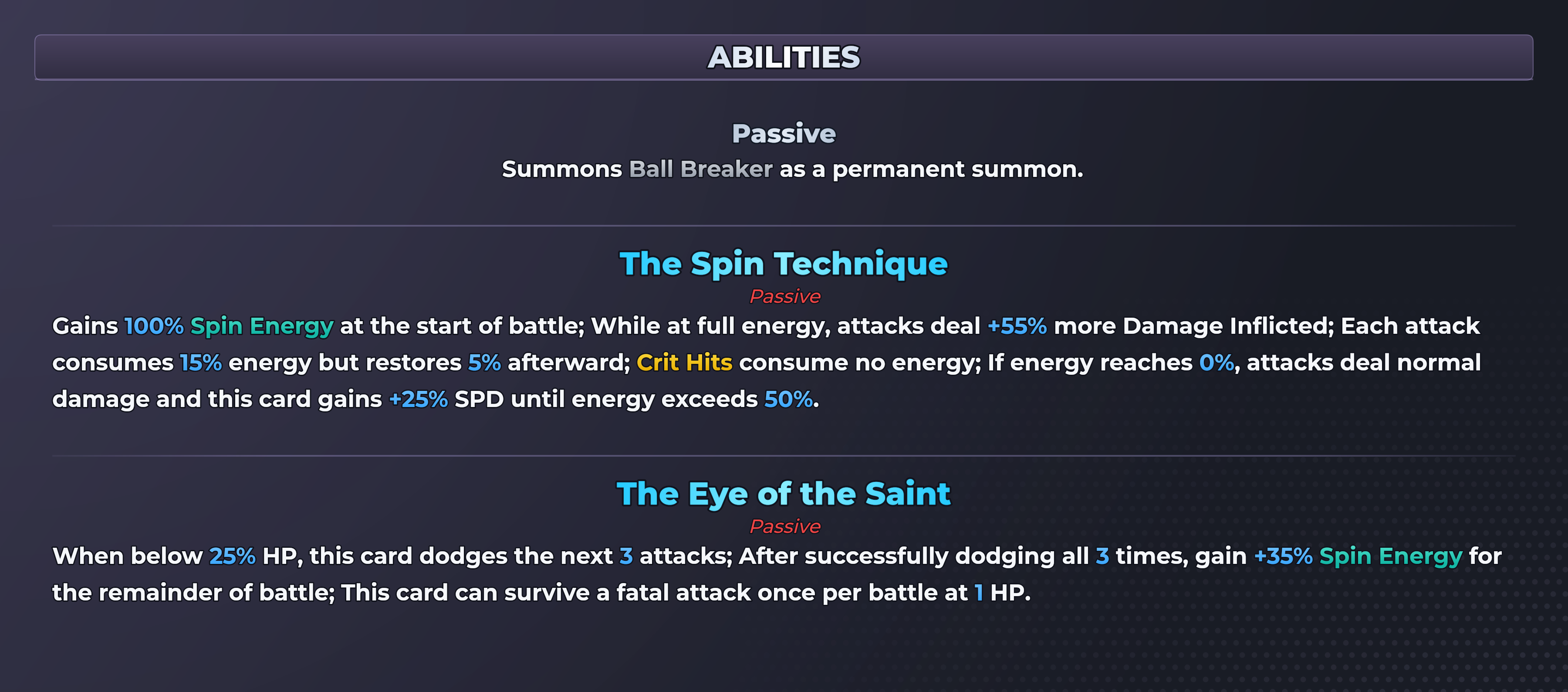 Gyro (Ball Breaker) abilities