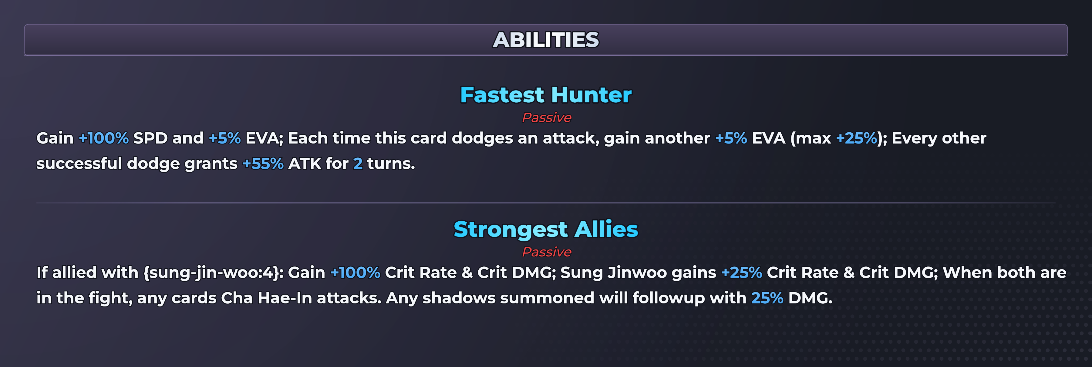Cha Hae-In abilities