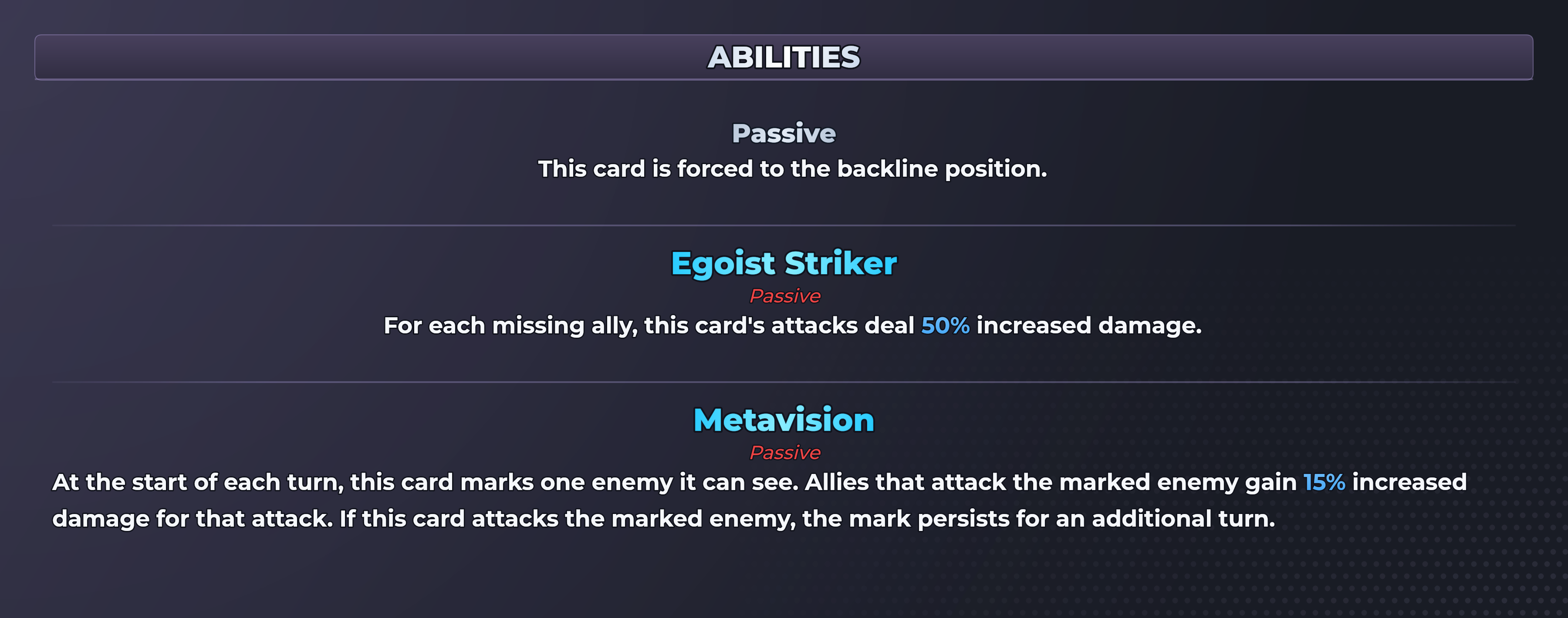 Isagi abilities
