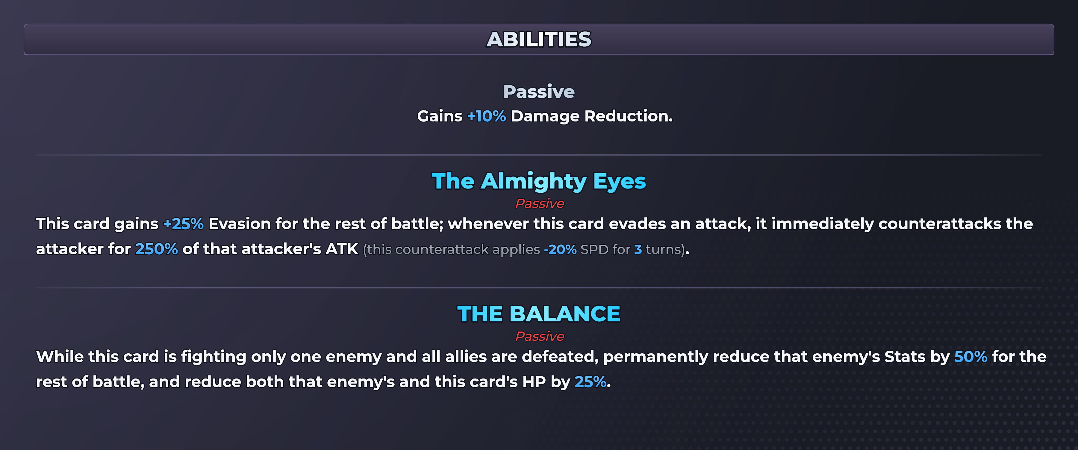Jugram; Almighty Eyes abilities