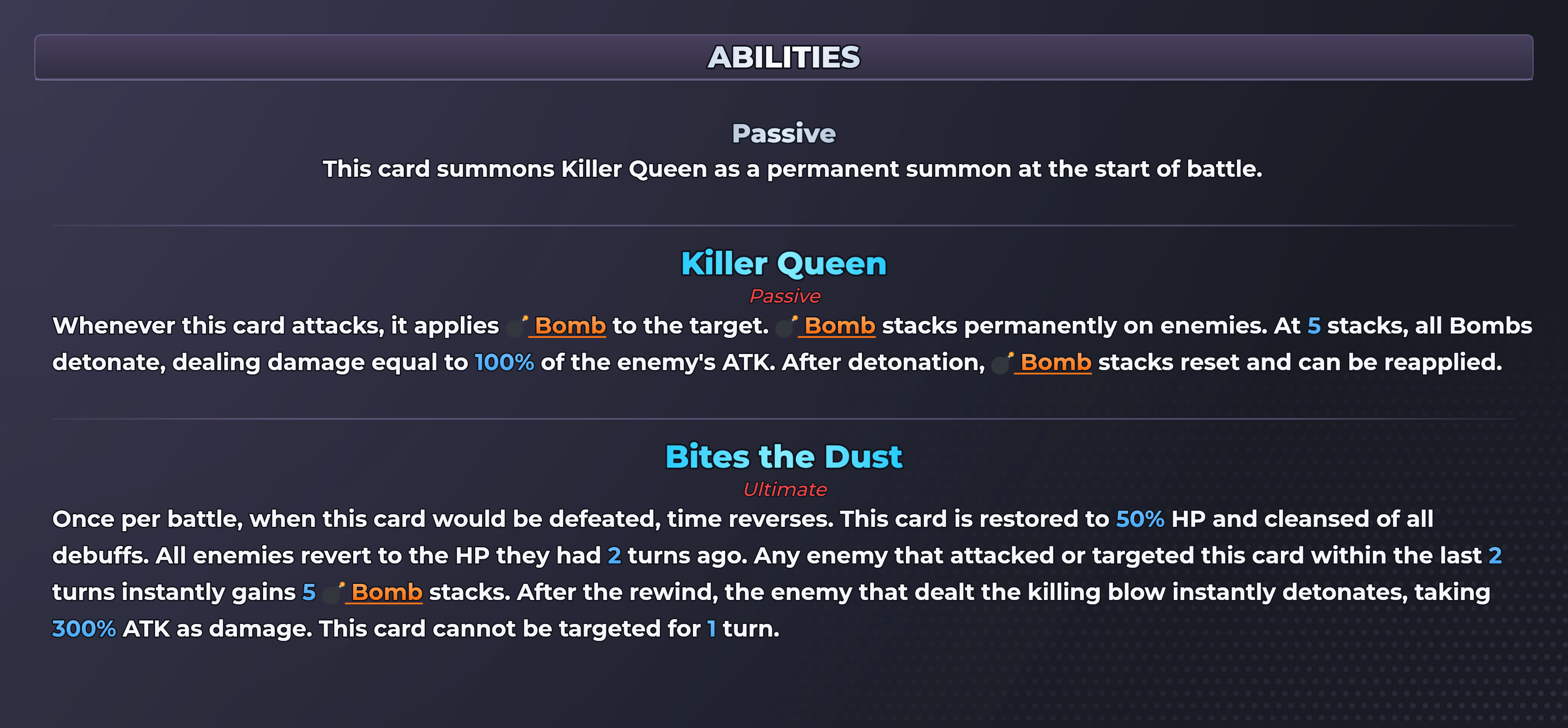Kira (Bites The Dust) abilities