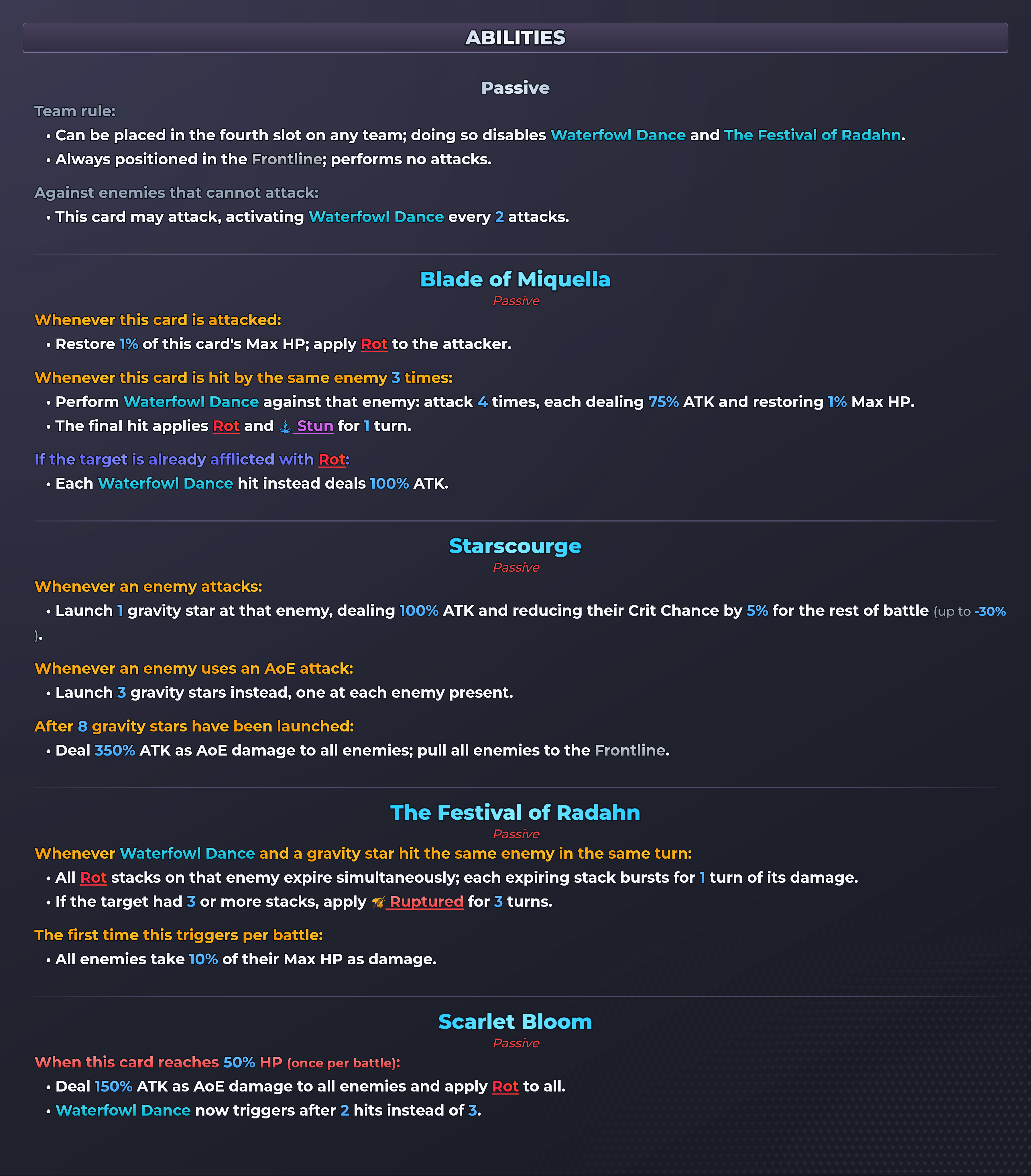 Goddess of Rot VS. The Starscourge abilities
