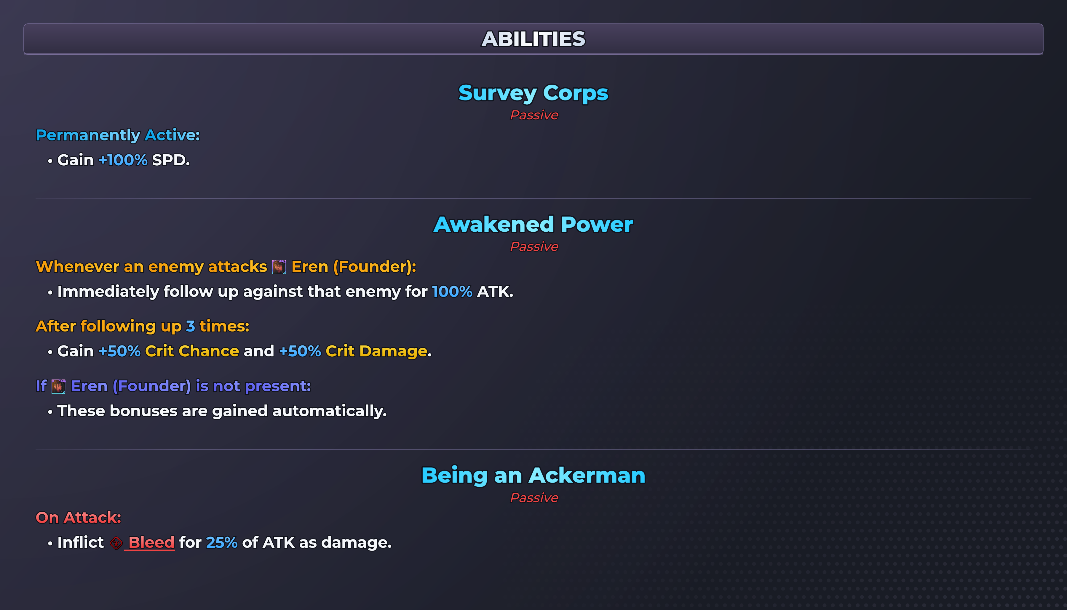 Mikasa (Ackerman) abilities