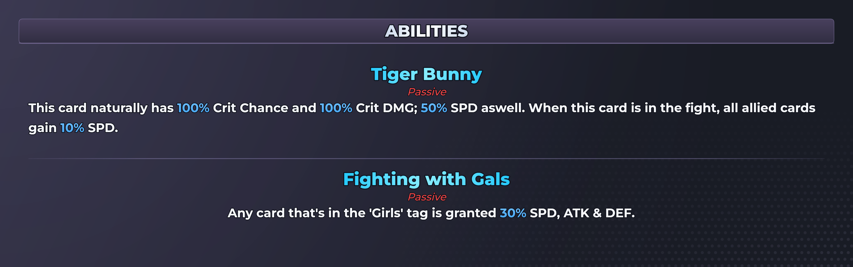 Mirko (Tiger Bunny) abilities