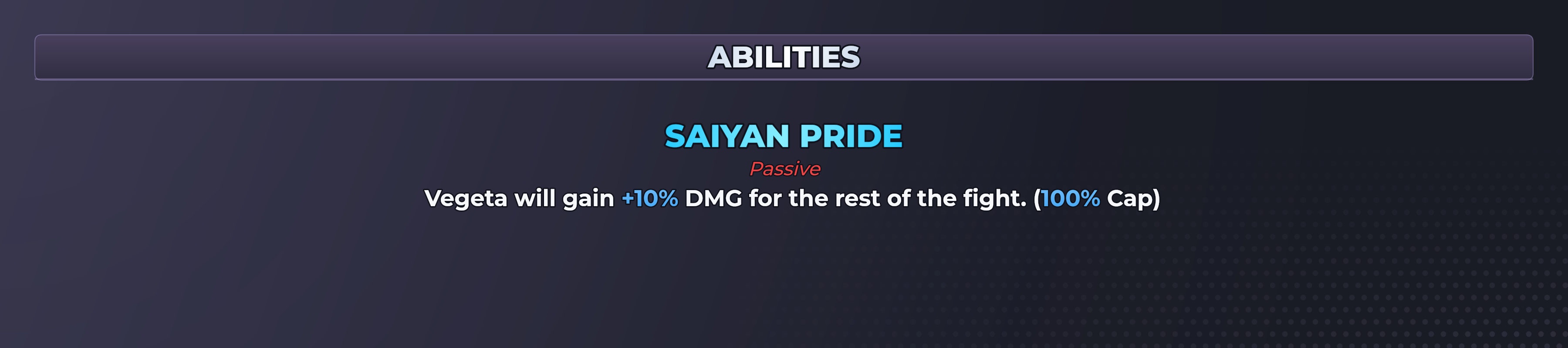 Vegeta abilities