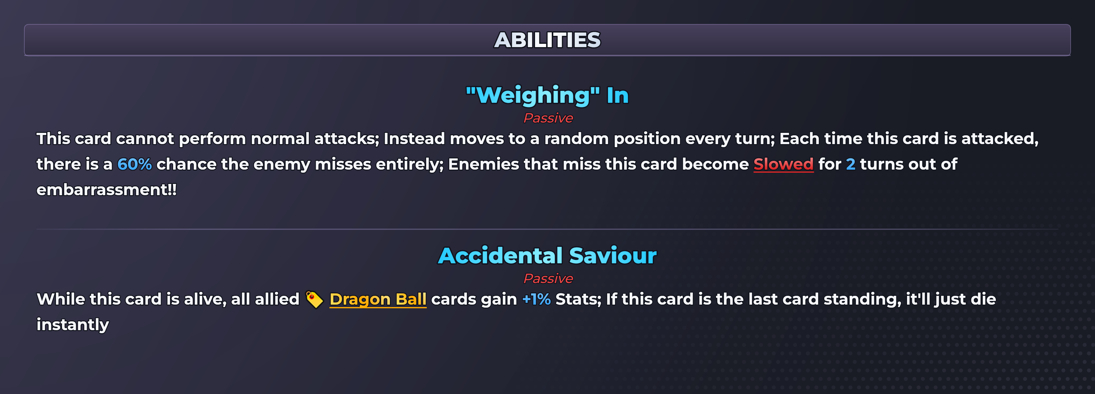 Veku abilities