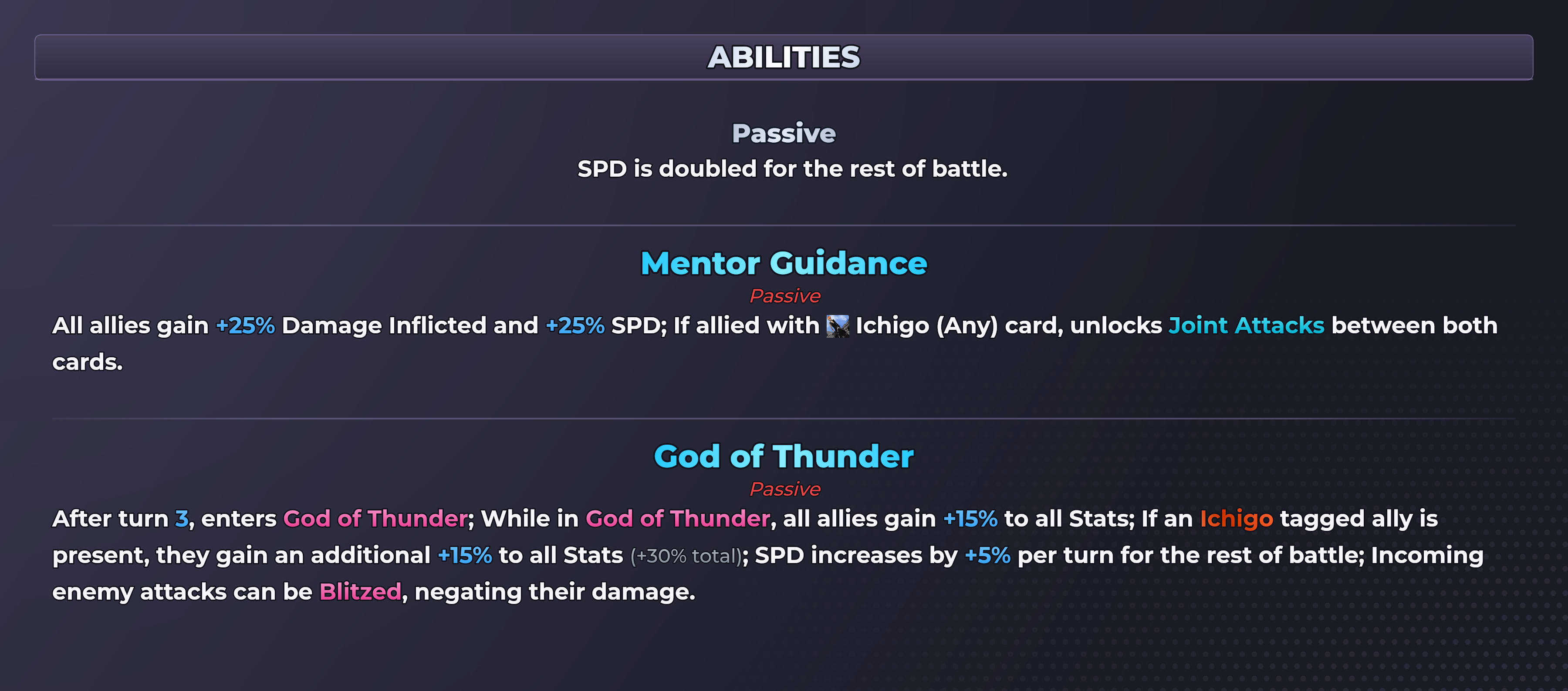 Yoruichi (GOD OF THUNDER) abilities