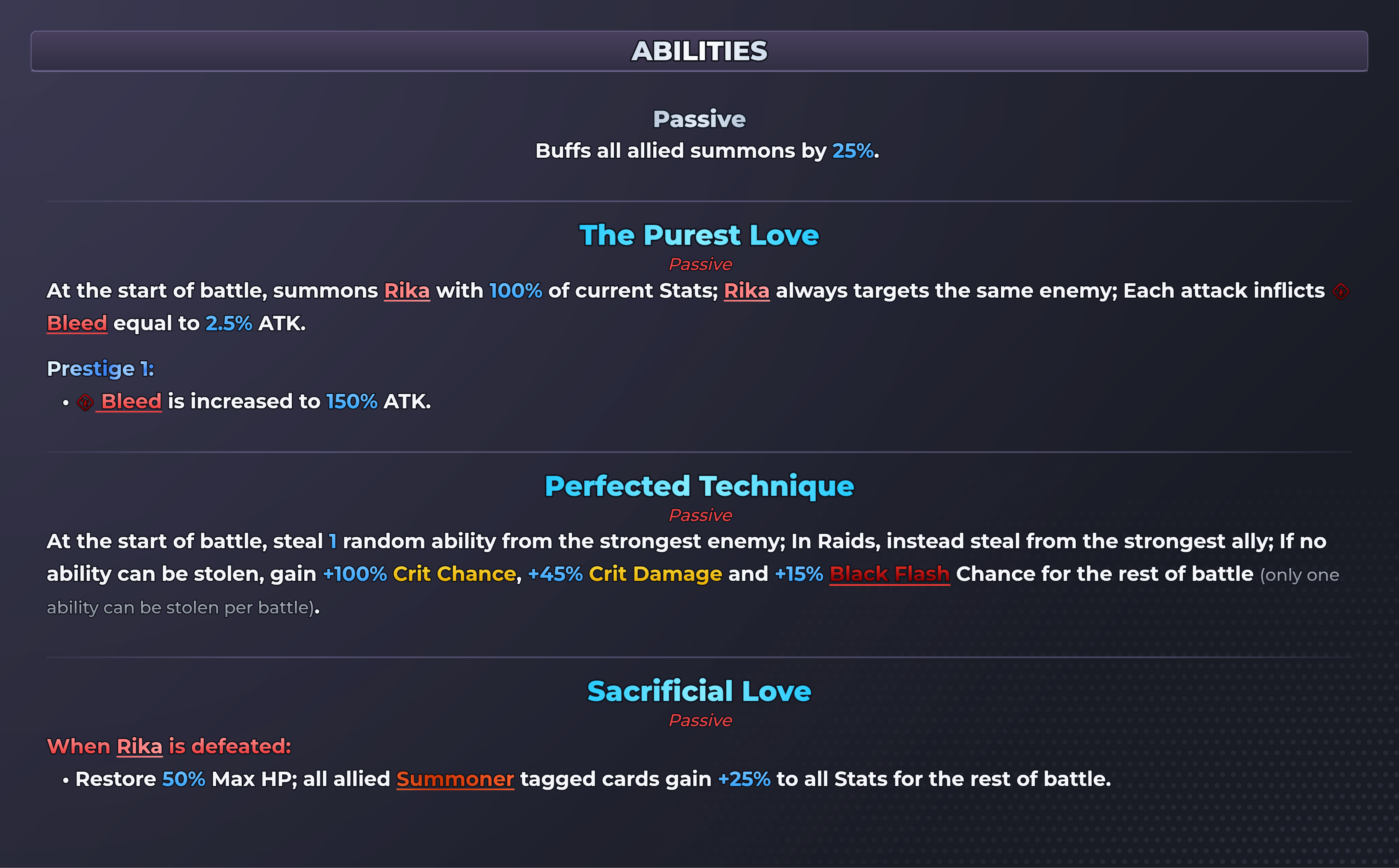 Yuta Okkotsu; Pure Love abilities